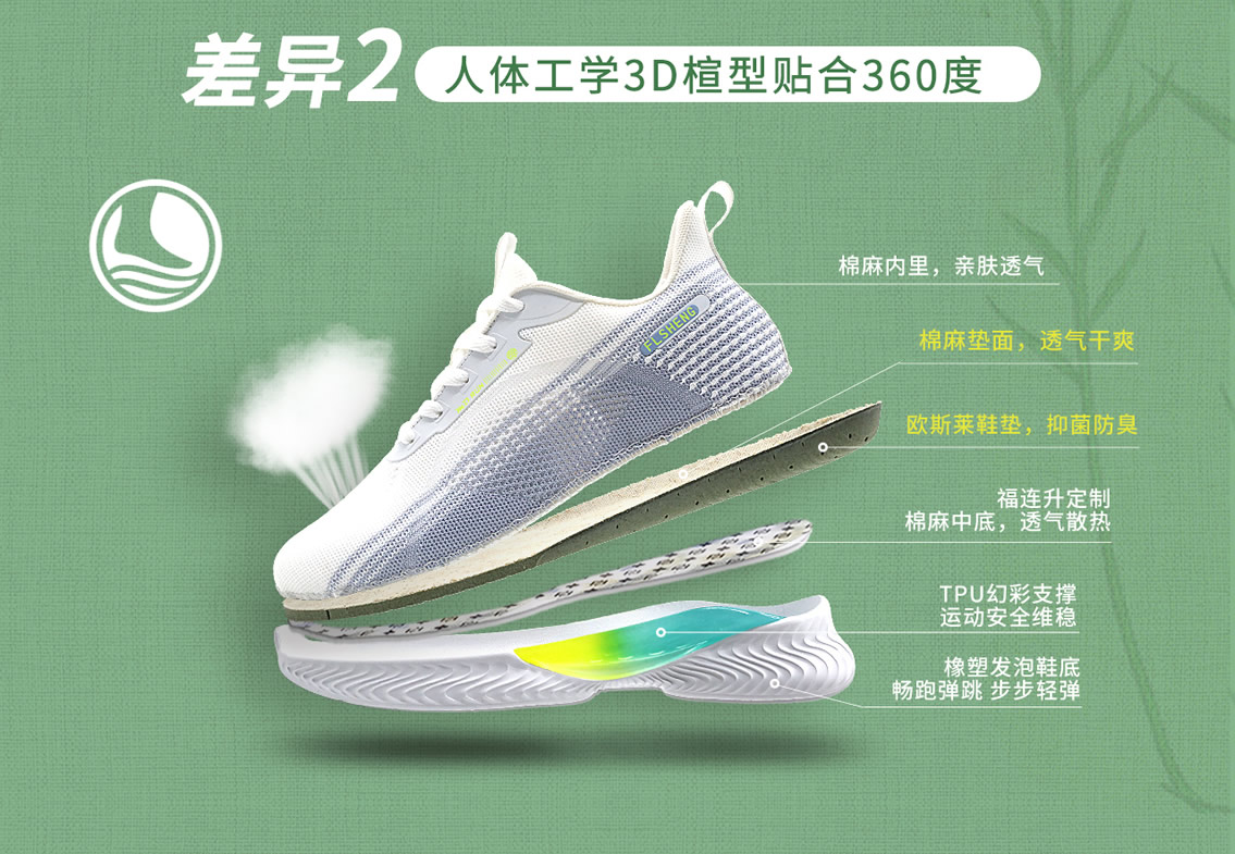 福连升鞋子人体工学鞋楦合脚舒适