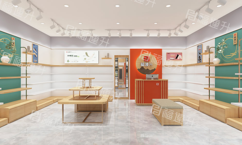 福连升健康舒适休闲鞋、老北京布鞋店面效果图2