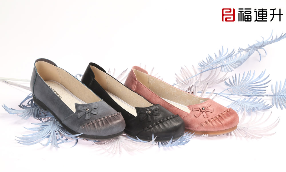 福连升平跟舒适浅口休闲女鞋 轻便老北京布鞋图片