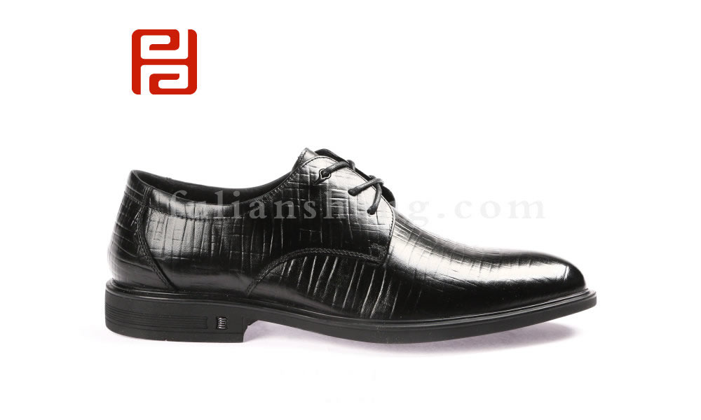福连升男鞋春季皮鞋男真皮商务休闲正装工作鞋图片