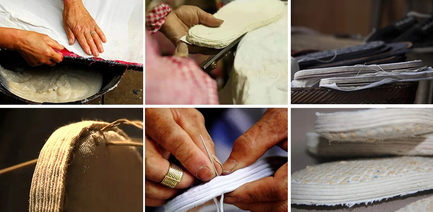 千层底布鞋的制作