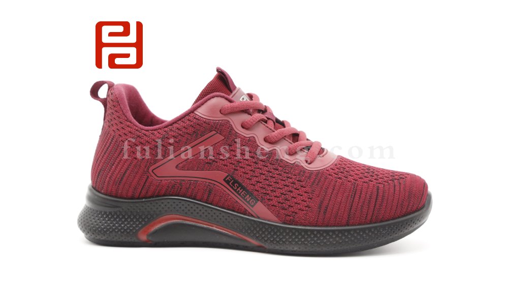 福连升休闲鞋女鞋冬季新款飞织舒适保暖健步鞋图片