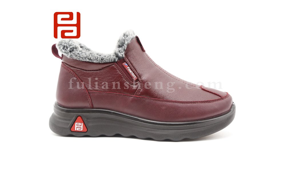 福连升老北京布鞋女士冬季中老年高帮加绒保暖老人鞋图片