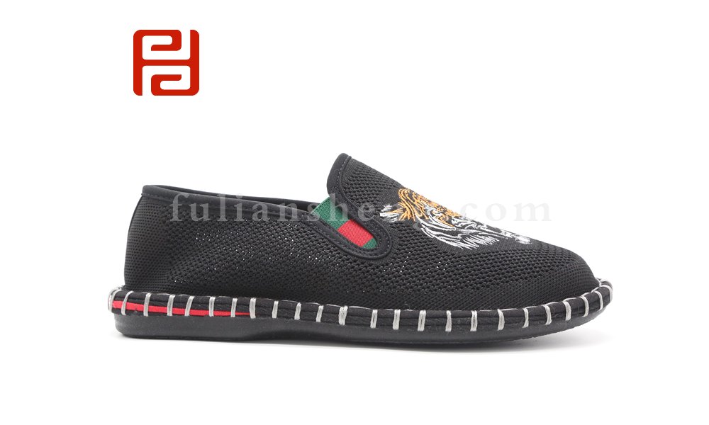 福连升夏季时尚国粹复古中国风潮男士老北京布鞋