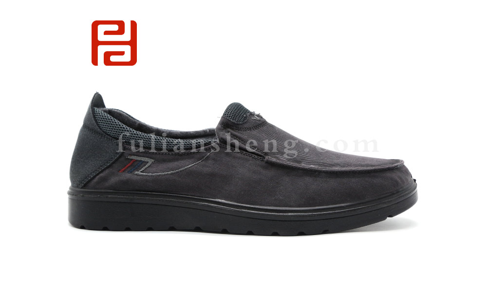 福连升秋季舒适休闲养生鞋一脚蹬男鞋单鞋布鞋FJA-14161073