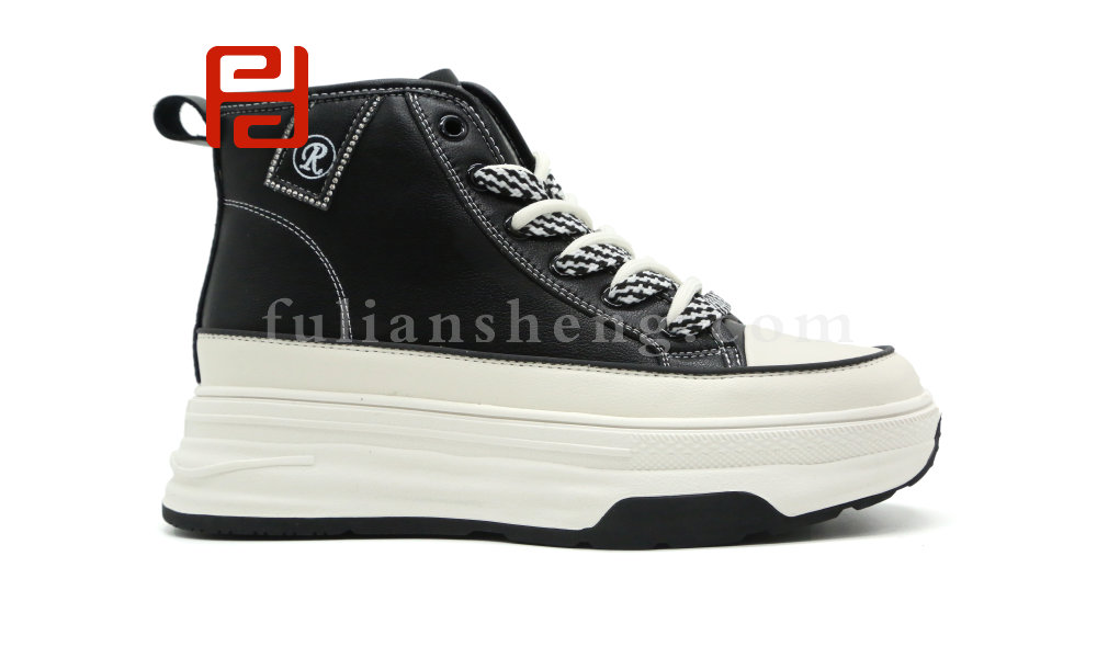 福连升冬季增高厚底松糕休闲女鞋老北京布鞋