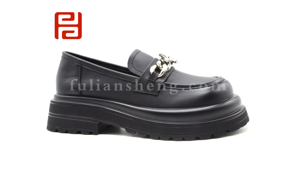 福连升春秋女鞋甜辣时尚增高乐福鞋单鞋