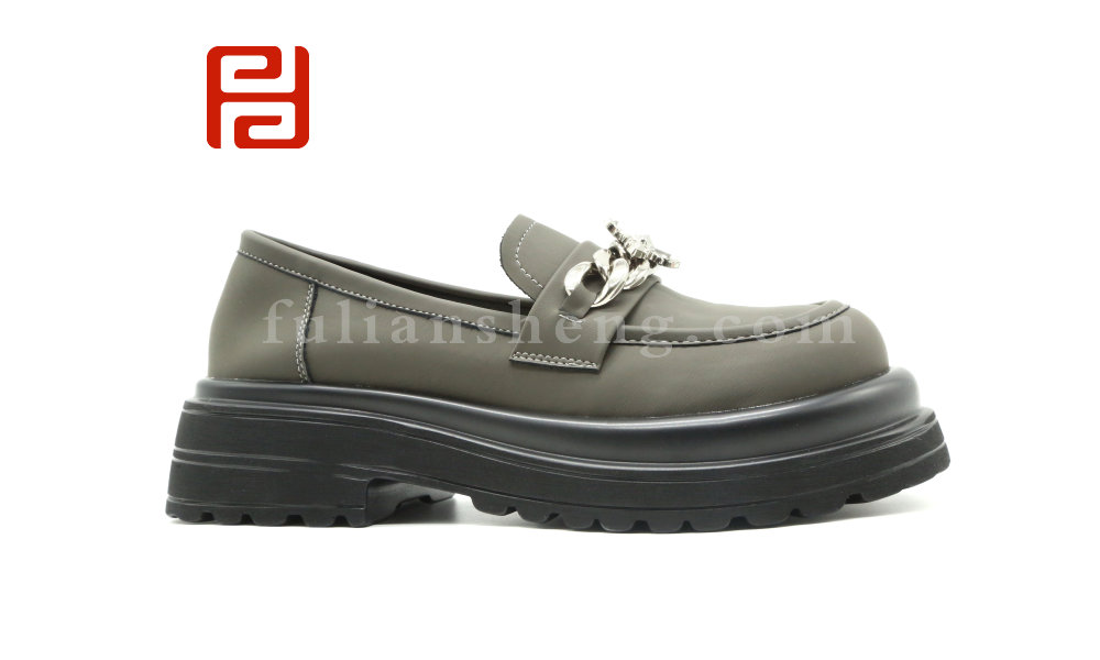 福连升春秋女鞋甜辣时尚增高乐福鞋单鞋