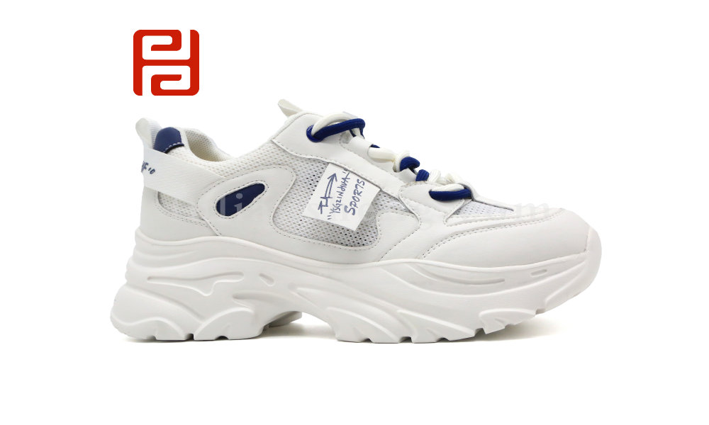 福连升夏季女鞋休闲运动鞋轻便撞色老爹鞋