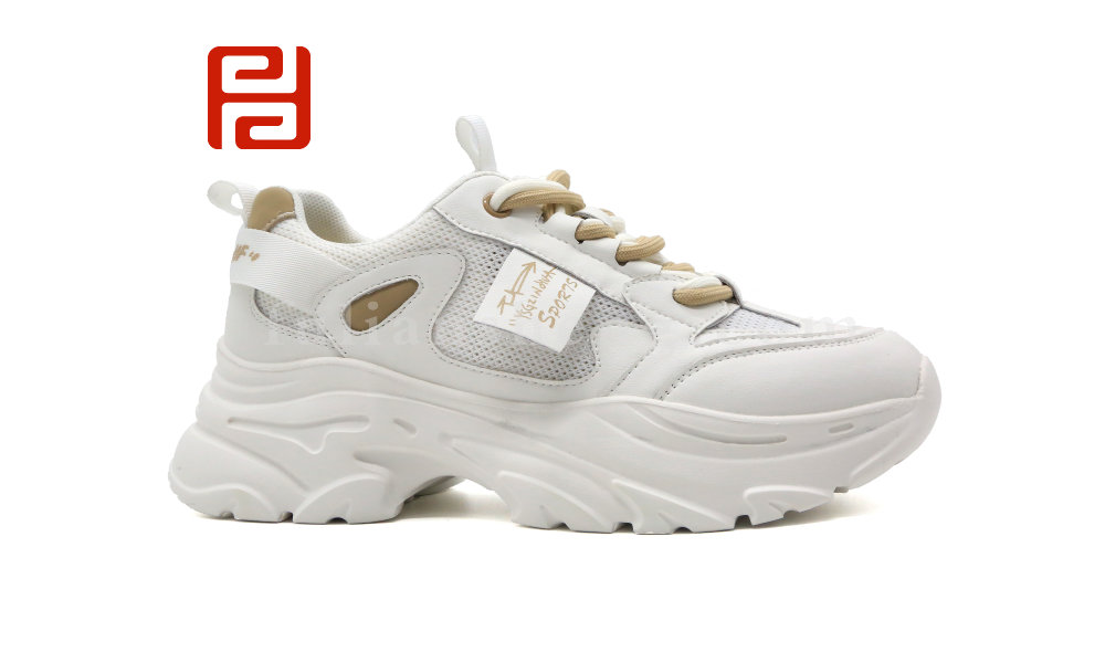 福连升夏季女鞋休闲运动鞋轻便撞色老爹鞋