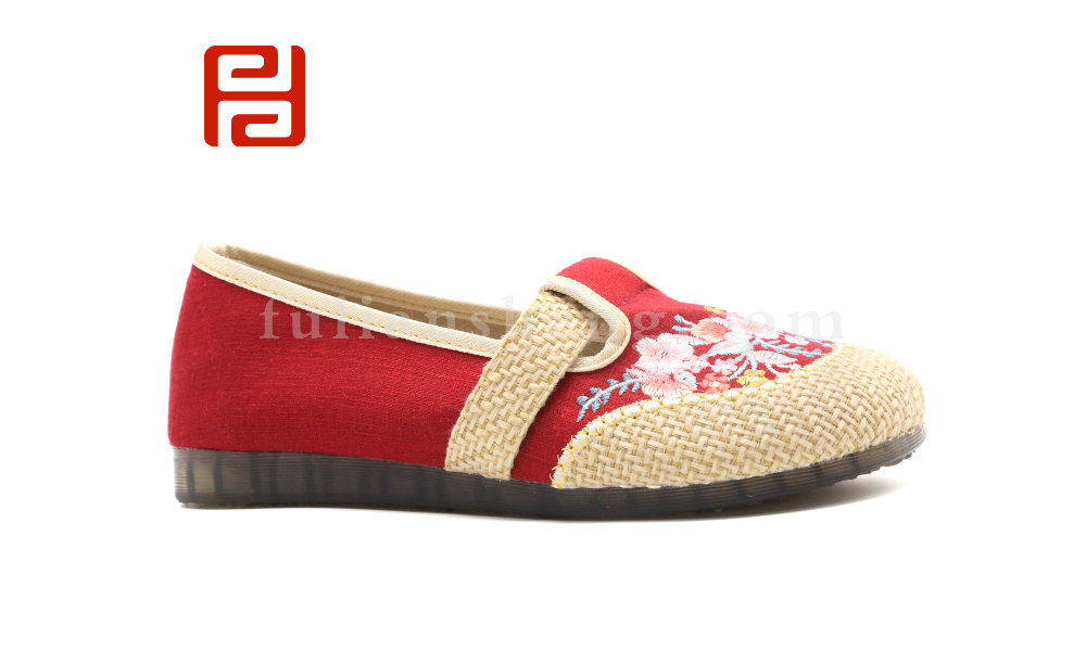 福连升夏季女鞋汉唐风韵北京布鞋中国风尚休闲鞋