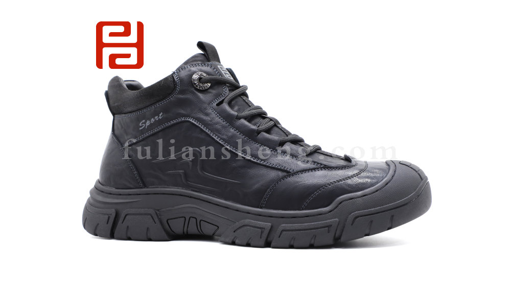 福连升冬季新款精彩旅行男鞋轻便旅行羊毛鞋