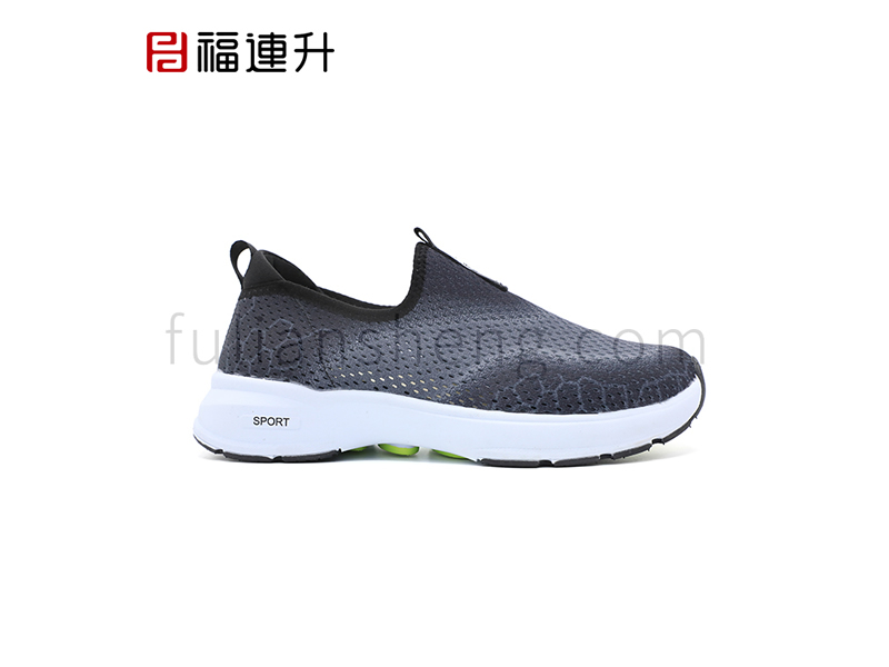 福连升夏季新款空气弹洞洞鞋休闲运动男鞋