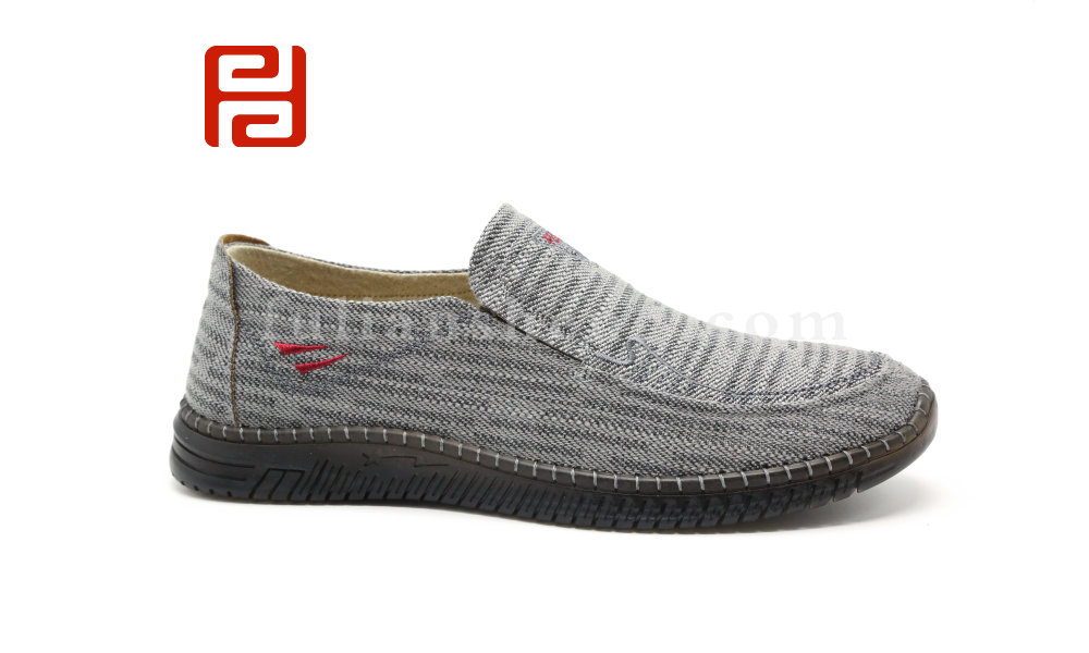 福连升北京布鞋轻便透气牛筋底一脚蹬开车散步休闲男鞋图片
