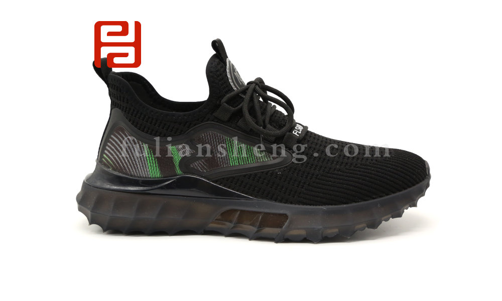 福连升男鞋飞织休闲时尚运动网面百搭潮鞋子图片