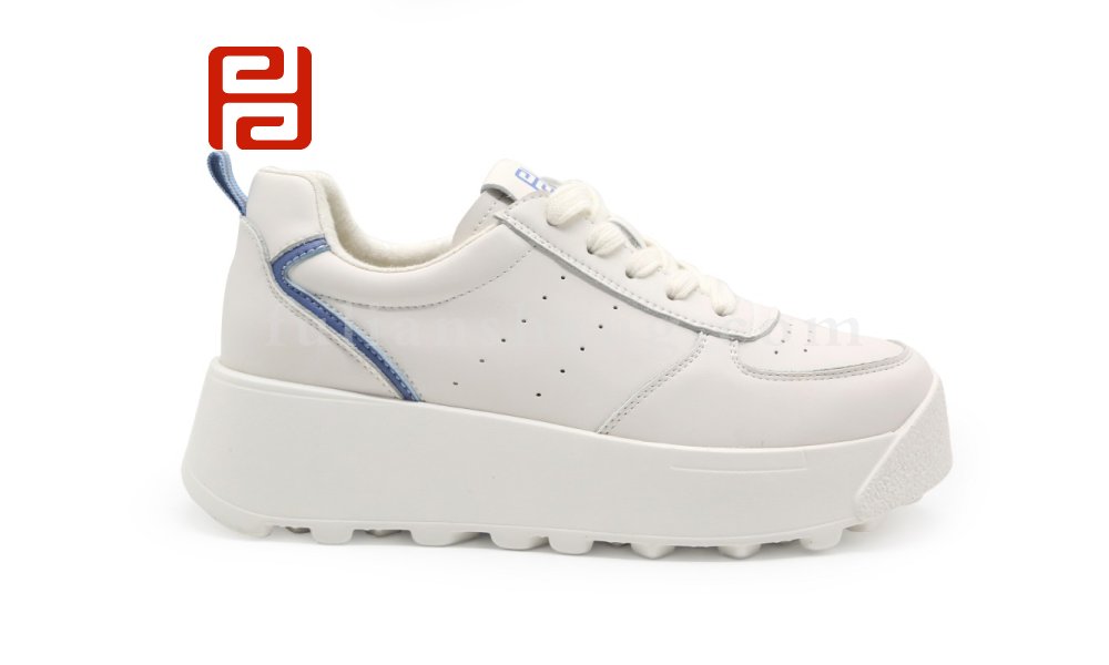 福连升休闲鞋女鞋厚底百搭小白鞋增高新款面包鞋图片