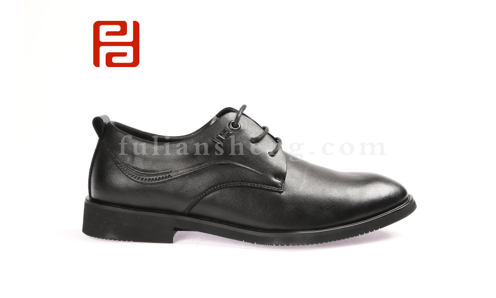福连升商务版男鞋系带正装工作鞋 老北京布鞋(图2)