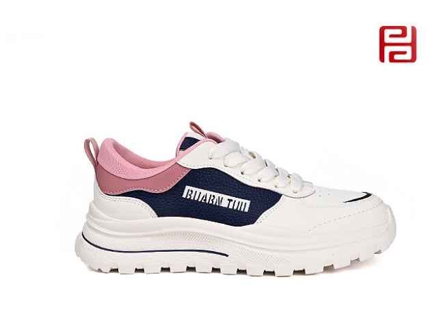 福连升春秋女鞋轻便单鞋皮面复古超轻休闲鞋