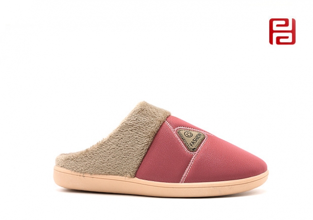 福连升冬季新款居家时光女鞋居家拖鞋
