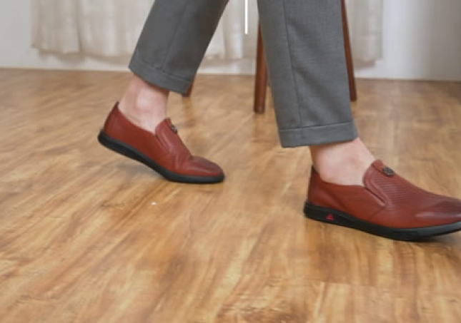 福连升夏季平底商务休闲透气男鞋舒适橡胶底FLA-92367215