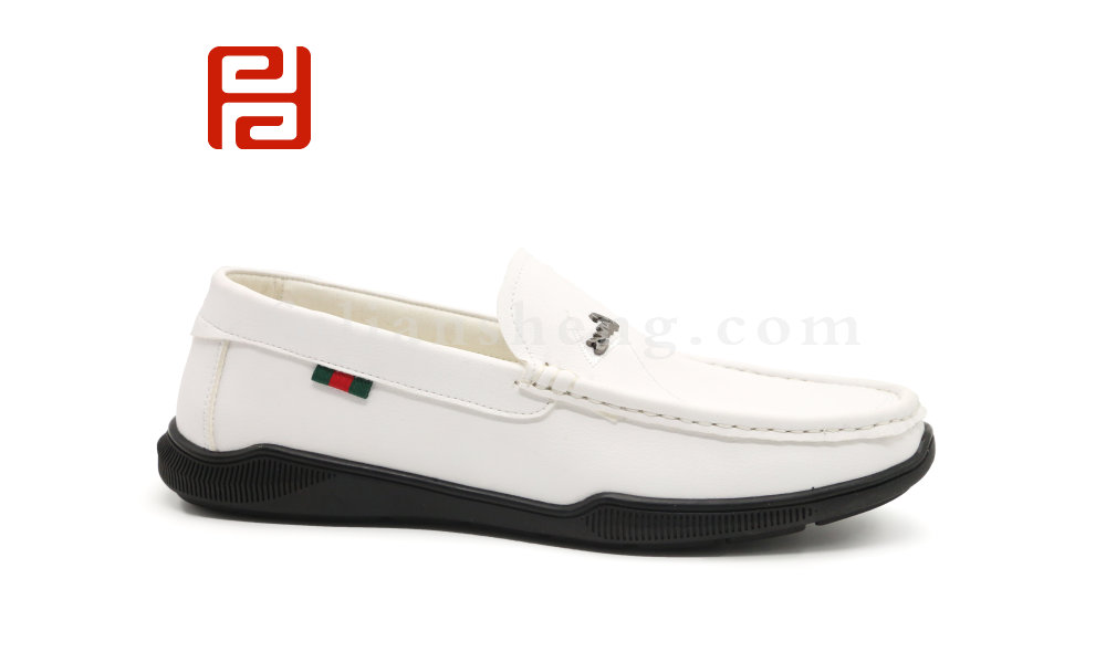 福连升男鞋休闲商务乐福鞋套脚豆豆鞋棉麻内里舒适一脚蹬